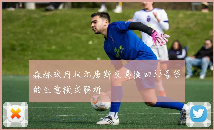 森林狼用状元唐斯交易换回33号签的生意模式解析