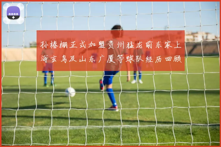 孙椿棚正式加盟贵州猛龙前东家上海玄鸟及山东广厦等球队经历回顾